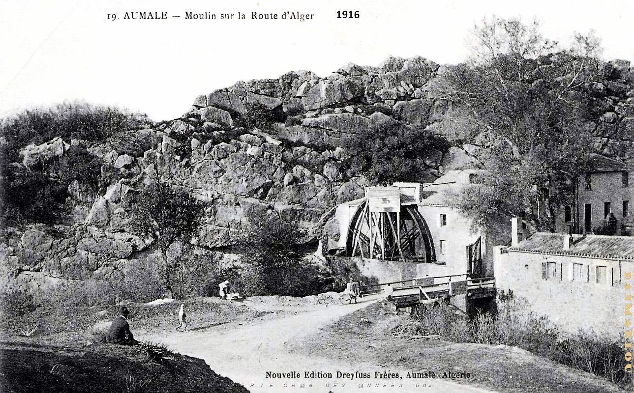 Aumale - Moulin sur la Route d'Alger - 1916.jpg